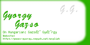 gyorgy gazso business card